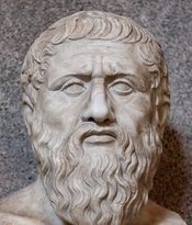 Statue of philosopher Plato.